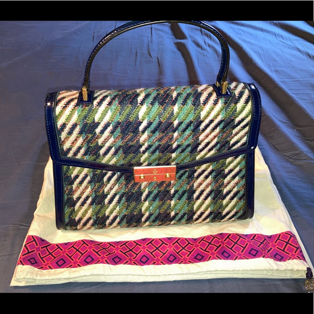 Tory Burch Tweed Top Handle Satchel